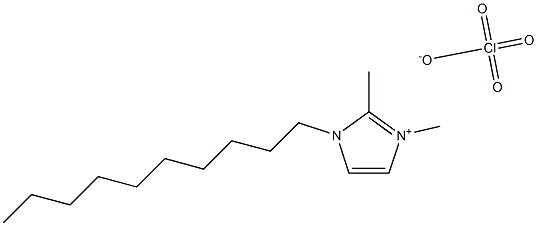 1-癸基-2,3-二甲基咪唑高氯酸盐 结构式