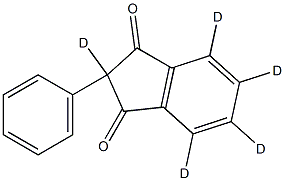 苯茚二酮D5, 70711-53-4, 结构式