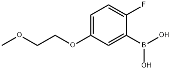 2-Fluoro-5-(2-methoxyethoxy)phenylboronic acid 结构式