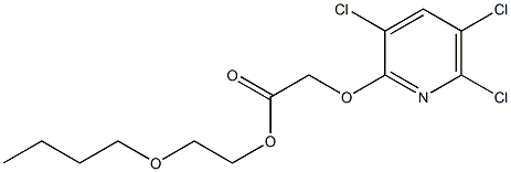 3,5,6-TRICHLORO-2-PYRIDINYLOXYACETIC ACID, N-BUTOXYETHYL ESTER Structure