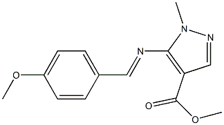 5-[(4-Methoxy-benzylidene)-aMino]-1-Methyl-1H-pyrazole-4-carboxylic acid Methyl ester