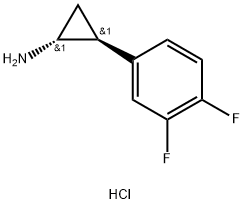 (1R,2S)-2-(3,4-difluorophenyl)cyclopropanaMine hydrochloride Structure
