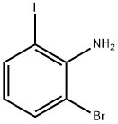 2-ブロモ-6-ヨードアニリン 化学構造式