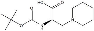 BOC-3-(1-PIPERIDINYL)-D-ALANINE, , 结构式