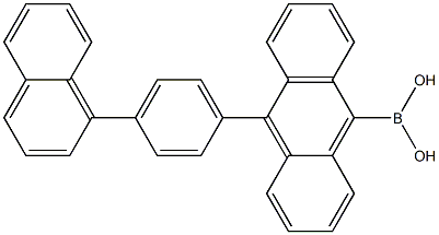 9-(4-(naphthalen-1-yl)phenyl)anthracene-10-Boronic acid Structure