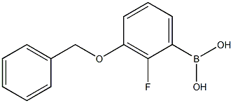 3-苄氧基-2-氟苯硼酸 结构式