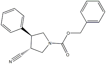 Trans-benzyl 3-cyano-4-phenylpyrrolidine-1-carboxylate