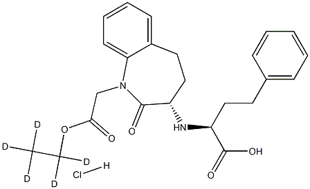 (3S)-3-[[(1S)-1-Carboxy-3-phenylpropyl]aMino]-2,3,4,5-tetrahydro-2-oxo-1H-1-benzazepine-1-acetic Acid Ethyl-d5 Ester Hydrochloride
