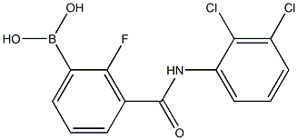 3-(2,3-二氯苯氨基甲酰)-2-氟苯硼酸,97%, , 结构式
