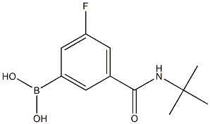 5-TERT-丁基甲酰氨基-3-氟苯硼酸 结构式