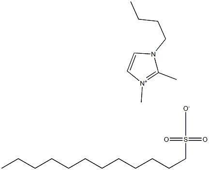 1-butyl-2,3-diMethyliMidazoliuM dodecylsulfonate Structure