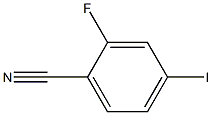 2-氟-4-碘苯腈 结构式