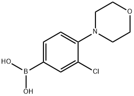 3-Chloro-4-morpholinophenylboronic acid Structure