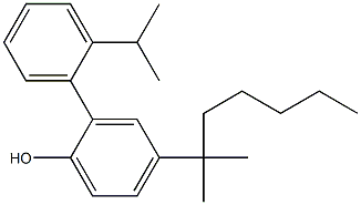 2-枯基-4-特辛基酚, , 结构式