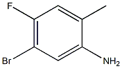 2-氨基-4-溴-5-氟甲苯 结构式