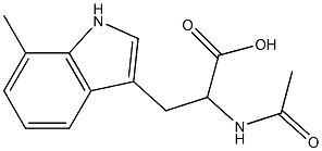 2-acetaMido-3-(7-Methyl-1H-indol-3-yl)propanoic acid Struktur