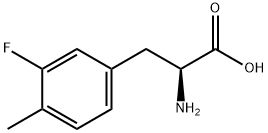 3-氟-4-甲基-DL-苯丙氨酸 结构式