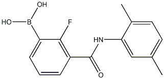 3-(2,5-DiMethylphenylcarbaMoyl)-2-fluorobenzeneboronic acid, 97% 结构式