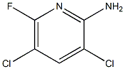 2-氨基-3,5-二氯-6-氟吡啶,98% 结构式