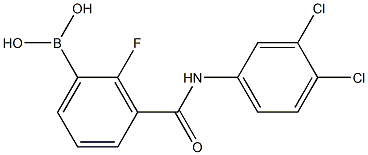 3-(3,4-二氯苯氨基甲酰)-2-氟苯硼酸,97% 结构式
