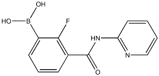 2-Fluoro-3-(2-pyridylcarbaMoyl)benzeneboronic acid, 97%, 2096330-77-5, 结构式