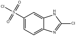 2-CHLORO-3H-BENZOIMIDAZOLE-5-SULFONYL CHLORIDE, 954262-24-9, 结构式