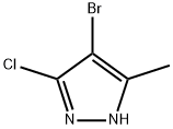 4-溴-5-氯-3-甲基吡唑 结构式