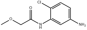 N-(5-アミノ-2-クロロフェニル)-2-メトキシアセトアミド 化学構造式