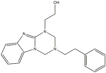 2-[3-(2-Phenylethyl)-3,4-dihydro[1,3,5]triazino-[1,2-a]benzimidazol-1(2H)-yl]ethanol|2-[3-(2-苯基乙基)-3,4-二氢[1,3,5]三嗪并[1,2-A]苯并咪唑-1(2H)-基]乙醇