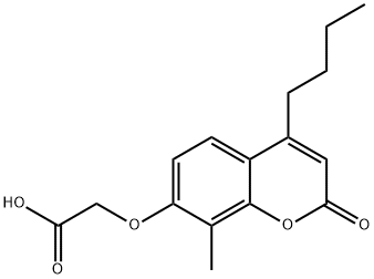 [(4-Butyl-8-methyl-2-oxo-2H-chromen-7-yl)oxy]-acetic acid Structure