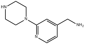 (2-piperazin-1-ylpyridin-4-yl)methylamine Structure