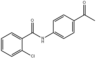 2-氯-N-(4-乙酰苯基)苯甲酰胺 结构式