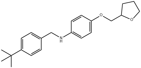N-[4-(tert-Butyl)benzyl]-4-(tetrahydro-2-furanylmethoxy)aniline Structure
