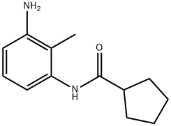N-(3-氨基-2-甲基苯基)环戊烷甲酰胺 结构式