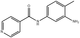 N-(3-アミノ-4-メチルフェニル)イソニコチンアミド 化学構造式