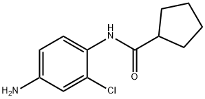 N-(4-amino-2-chlorophenyl)cyclopentanecarboxamide 结构式