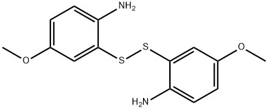 2-[(2-amino-5-methoxyphenyl)dithio]-4-methoxyaniline Struktur
