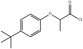 2-(4-TERT-ブチルフェノキシ)プロパノイルクロリド 化学構造式