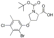 (2S,4S)-4-(2-Bromo-4-chloro-3,5-dimethylphenoxy)-1 -(tert-butoxycarbonyl)-2-pyrrolidinecarboxylic ac