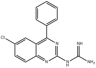 N-(6-Chloro-4-phenylquinazolin-2-yl)guanidine Struktur