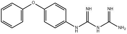 1-(二氨基亚甲基)-2-[4-(苯氧基)苯基]胍, 92295-27-7, 结构式
