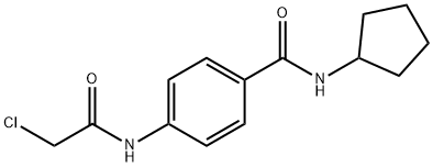 4-[(CHLOROACETYL)AMINO]-N-CYCLOPENTYLBENZAMIDE Structure