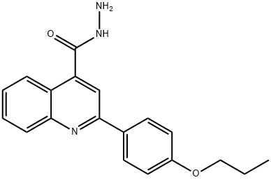 2-(4-丙氧芬基)-4-喹啉卡巴肼 结构式