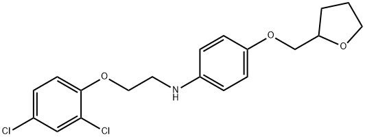 N-[2-(2,4-Dichlorophenoxy)ethyl]-4-(tetrahydro-2-furanylmethoxy)aniline Structure