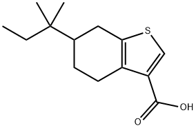6-(叔戊基)-4,5,6,7-四氢苯并[B]噻吩-3-羧酸, 932886-89-0, 结构式