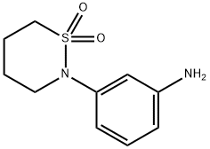 3-(1,1-Dioxo-1lambda*6*-[1,2]thiazinan-2-yl)-phenylamine Struktur