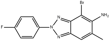 2H-1,2,3-benzotriazol-5-amine, 4-bromo-2-(4-fluorophenyl)- Structure