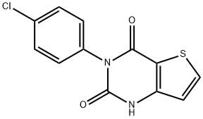 3-(4-Chlorophenyl)thieno[3,2-d]pyrimidine-2,4(1H,3H)-dione Structure
