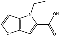 4-Ethyl-4H-furo[3,2-b]pyrrole-5-carboxylic acid Struktur