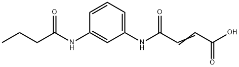 (E)-4-[3-(BUTYRYLAMINO)ANILINO]-4-OXO-2-BUTENOICACID Struktur